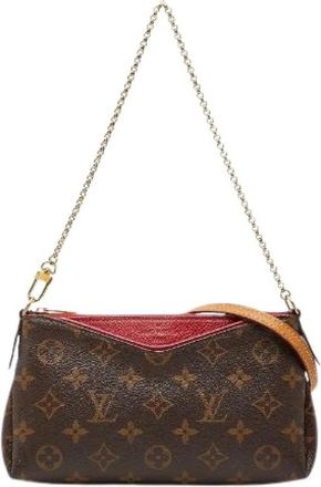 Louis Vuitton Pre-owned Vintage Canvas Clutch - Dames - Vintage Clutch - Bruin - ONE Size - Vintage