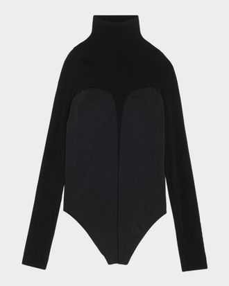 Wolford Corset-Effect Long-Sleeve Bodysuit