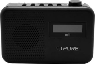 Pure Elan One2 Radio Port&aacute;til Dab+/fm Con Bluetooth 5.1 (pantalla Lcd, 10 Botones De Memoria, Funciona Con 4 Pilas Aa) Negro Carb&oacute;n - Pure