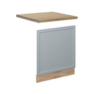 Vicco Panel Frontal Fame-line, Azul Claro-gris, 60 Cm, Et Roble Vicco