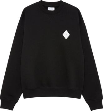 Amish Sweater Logo SW - Heren - Sweatshirts - Zwart - L - Katoen - Hoodies & sweatvesten