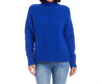 Karen Kane Reese Turtleneck Sweater In Royal Blue