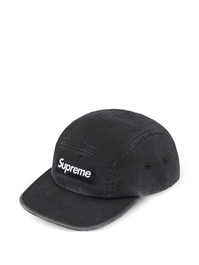 washed chino twill camp cap - men - Fabric - One Size - Black