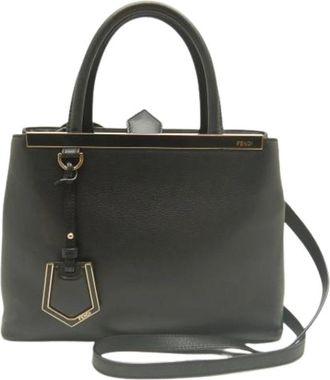Fendi Pre-owned Vintage Handbag - Dames - Vintage Handtas - Zwart - ONE Size - Leer - Vintage