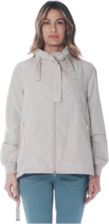 DIEGO M Giubbino Tecnico - Dames - Regenjassen - Beige - XS - Polyester - Jassen