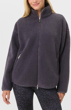 Sweaty Betty New Plush Fleece Zip Jacket in Nebula Blue at Nordstrom, Size X-Small