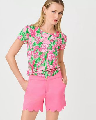 Lilly Pulitzer Etta Scoop Neck Top