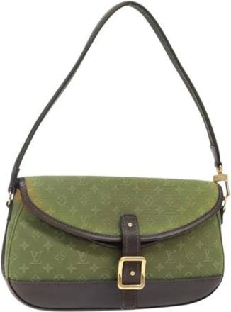 Louis Vuitton Pre-owned Shoulder Bags, female, Green, Size: ONE SIZE Pre-owned Shoulder Bag