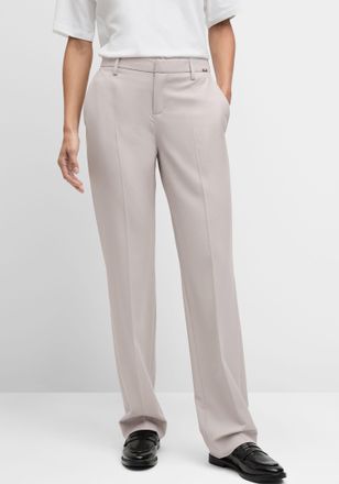 Cinque Anzughose CINQUE CIHOMME, Damen, Gr. 34, N-Gr, beige, Web, Obermaterial: 53% Polyamid, 43% Schurwolle, 4% Elasthan, gerade kn&ouml;chellang, Hosen Anzughos