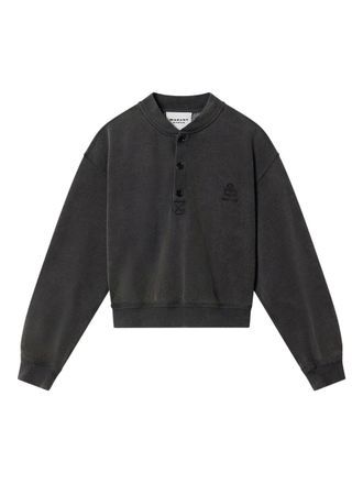 Isabel Marant Simony sweater met borduurwerk - Grijs