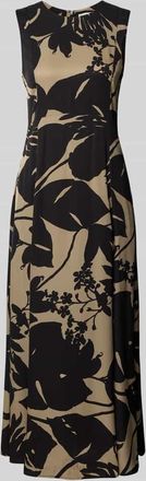 Marc O'Polo Tailliertes Midikleid aus reiner Viskose in Black, Gr&ouml;&szlig;e 34