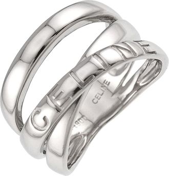 Celine Platinum 900 Band Ring (Pre-Owned)