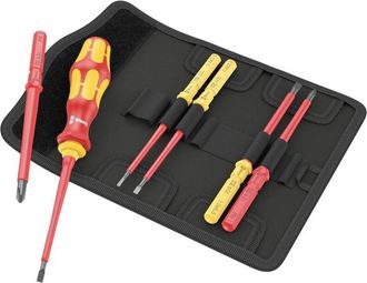 Wera Kraftform Kompakt vde 7 Universal 1 Elettricisti Kit di punte intercambiabili per giraviti - Wera