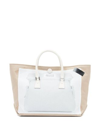 Maison Margiela micro 5AC trompe-loeil top-handle bag - Neutrals