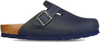 Rohde Blauwe Dames Clog - Alba Stijl - Dames - Slip ons - Blauw - 43 EU - Leer - Schoenen