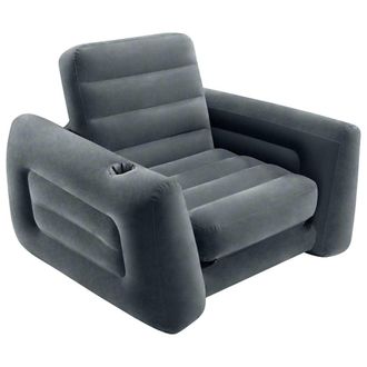 Intex Sill&oacute;n Cama Extra&iacute;ble Gris Oscuro 117x224x66 Cm Intex