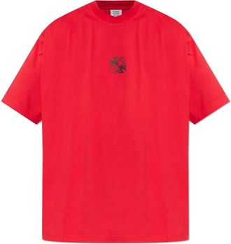 VETEMENTS T-shirt met print - Heren - T-shirts - Rood - S - Katoen - Tops
