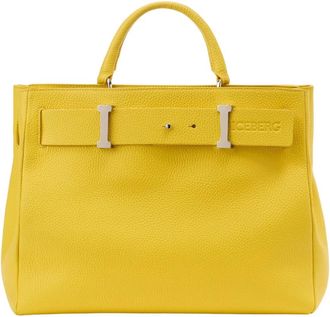 Iceberg Maxi Shopper - Dames - Handtassen - Geel - ONE Size - Leer - Tassen