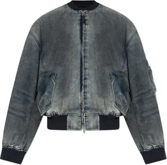 Balenciaga Standard Denim Bomber - male - Balenciaga - Denim Jackets - Blue - M - Jackets