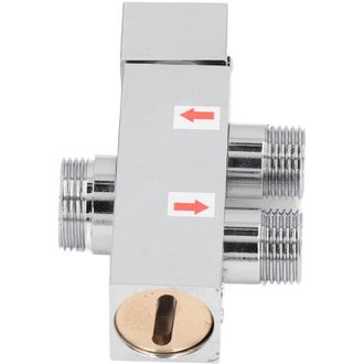 OEM V&aacute;lvula Desviadora De Ducha Fournyaa, G/2in Para Cocina/hogar, Lat&oacute;n Inoxidable