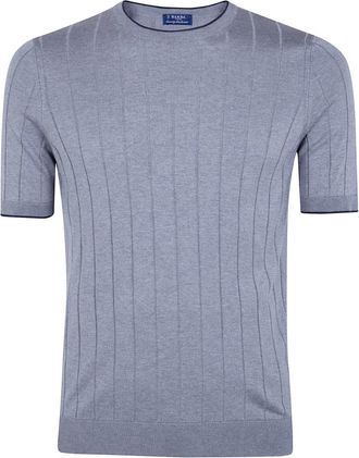 Barba Zijden Ronde Hals Trui - Heren - Ronde hals truien - Grijs - XL - Truien & Vesten