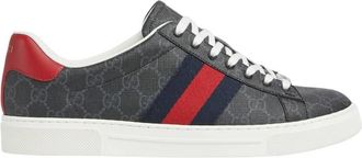 Gucci Ace Sneakers With Web, Brand Size 7.5 ( US Size 8 )