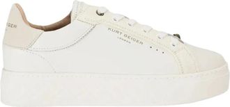 Kurt Geiger Schoenen, Dames, Beige, 40 EU, Leer, Kensington Cupsole Sneaker