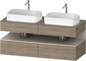 Duravit Qatego Consola Mueble Bajo Lavabo, 2 Extensiones, 2 - Duravit