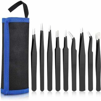OEM Pinzas De 1,5 Mm Endurecidas Y Altamente El&aacute;sticas, Juego De 9 Piezas - Crezuo