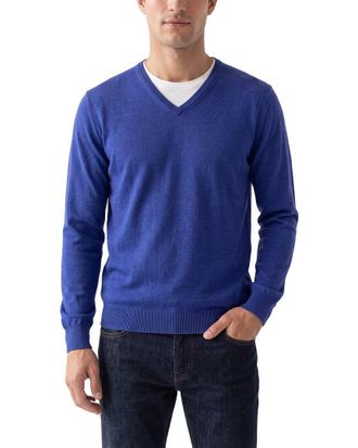 N.Peal N.Peal Conduit Fine Gauge Cashmere & Silk-Blend V-Neck Sweater