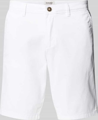 Jack & Jones Jack & Jones Regular Fit Bermudas mit Eingrifftaschen Modell IBOWIE in Weiss, Gr&ouml;&szlig;e XL