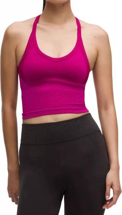 lululemon Get Low Cross-Back Training Tank Top In Pink Flare/berry Rumble