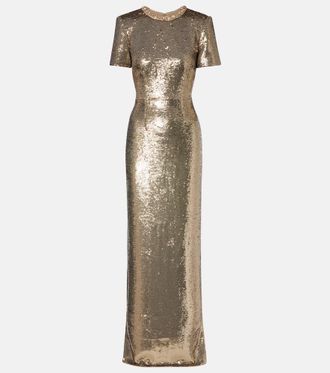 Roland Mouret Vestido de fiesta con lentejuelas y cristales