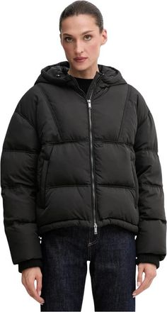 Iceberg Hooded Down Jacket - Dames - Gewatteerde jassen - Zwart - XS - Wol - Jassen
