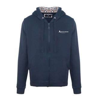 Aquascutum Heren Casual Hoodie (Marine)