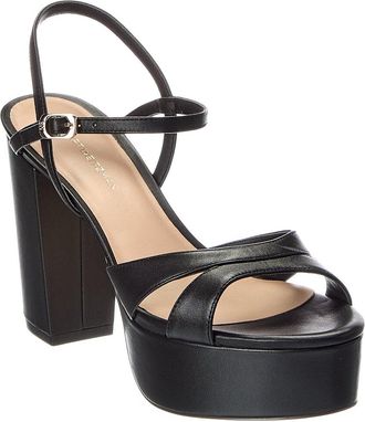 Stuart Weitzman Maia Leather Platform Sandal