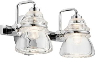 Kichler Elstead Kichler Talland Bathroom Wall Lamp Polished Chrome, IP44