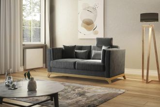 HOME AFFAIRE 2,5-Sitzer »Viva« wahlweise mit Holzrahmen aus Eiche