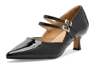 Journee Collection Carnation Womens Shoes Patent/Black : 7.5 M, Synthetic
