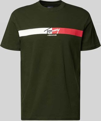 Tommy Jeans Regular Fit T-Shirt aus reiner Baumwolle in Gruen, Gr&ouml;&szlig;e XXL