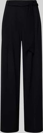 Cambio Cambio Straight Leg Stoffhose mit Bindegürtel Modell ANNY in Black, Größe 36