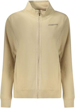 Freddy Beige Katoenen Dames Sweatshirt
