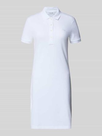 Lacoste Slim Fit Polokleid aus Baumwoll-Mix in Weiss, Gr&ouml;&szlig;e 34