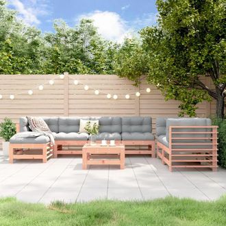 vidaXL Vidaxl - Set Salotto Da Giardino 8 Pz In Legno Massello Di Douglas