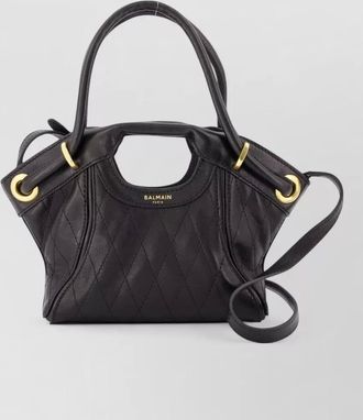 Balmain shopper small leather tote bag
