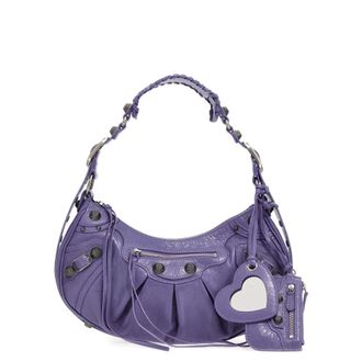 Balenciaga Light Purple Leather Le Cagole S Shoulder Bag