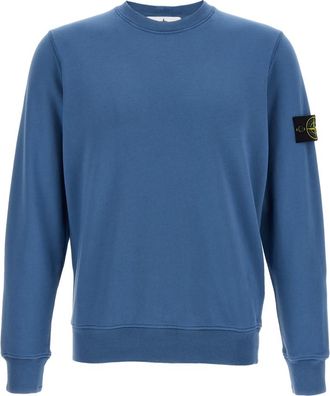 Stone Island Blue Logo badge sweatshirt
