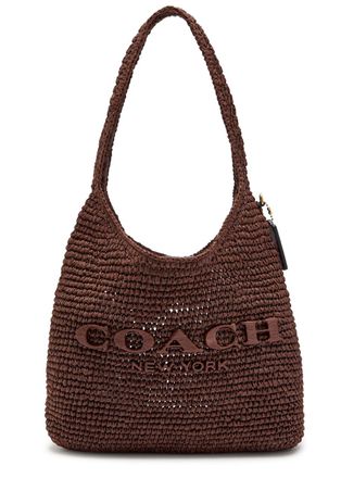 Coach Brooklyn 28 Raffia Shoulder bag - Brown - One Size