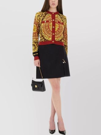 Versace silk cropped cardigan
