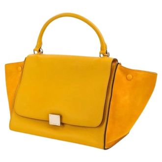 Celine Pre-owned Handbags, female, Yellow, Size: ONE SIZE Pre-owned Vintage Handbag